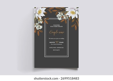 Guardar La fecha de la invitación de boda Plantillas