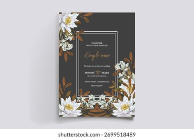Guardar La fecha de la invitación de boda Plantillas