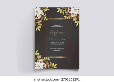 Guardar La fecha de la invitación de boda Plantillas