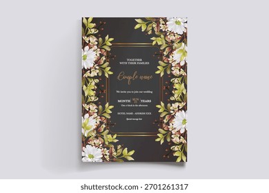 Guardar La fecha de la invitación de boda Plantillas