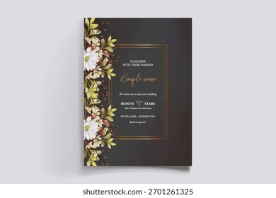 Guardar La fecha de la invitación de boda Plantillas