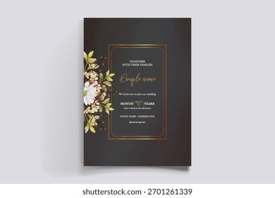 Guardar La fecha de la invitación de boda Plantillas