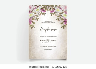 Salvar os modelos de convite de casamento de data