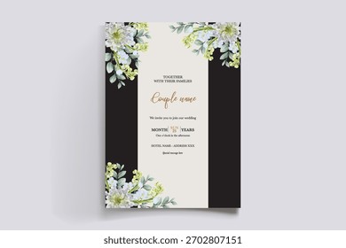 Guardar La fecha de la invitación de boda Plantillas