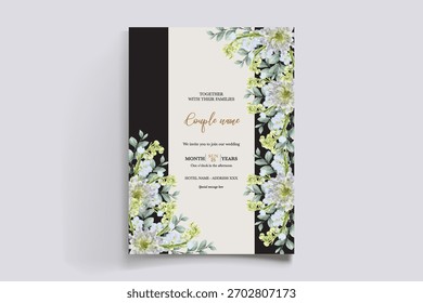 Guardar La fecha de la invitación de boda Plantillas