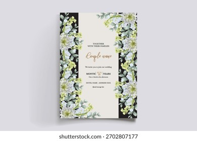 Guardar La fecha de la invitación de boda Plantillas