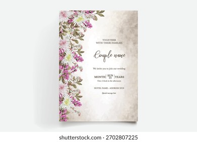 Guardar La fecha de la invitación de boda Plantillas
