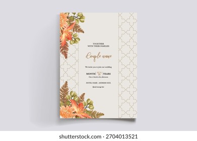 Guardar La fecha de la invitación de boda Plantillas