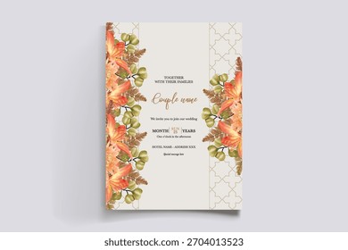 Guardar La fecha de la invitación de boda Plantillas