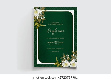 Guardar La fecha de la invitación de boda Plantillas