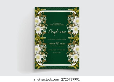 Guardar La fecha de la invitación de boda Plantillas