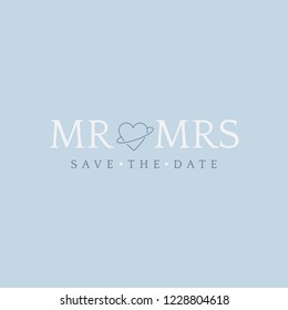 Save the date wedding invitation vector