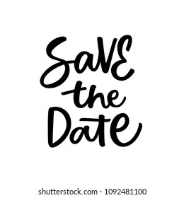 SAVE THE DATE. WEDDING LETTERING SET