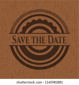 Save the Date wood emblem