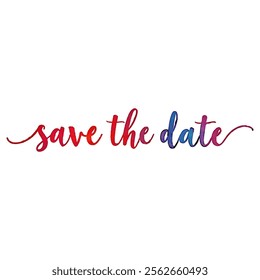 "Save the Date" written in a flowing script . This elegant and versatile design is perfect for wedding invitations, announcements, and other important event notifications.