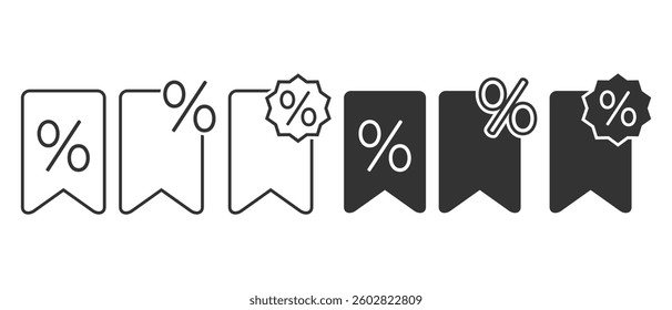 Save discount icon. illustration vector