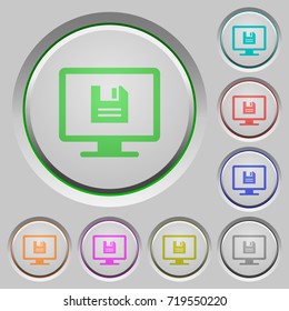 Save display settings color icons on sunk push buttons