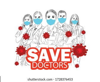 Save the Doctor Nurses, Medical Team and all healthcare heroes for fighting the covid-19.