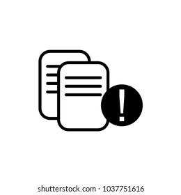save document error icon vector
