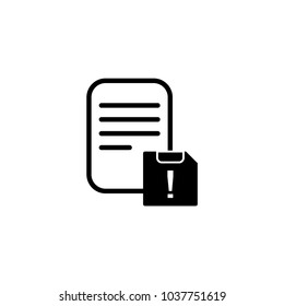 save document error icon vector