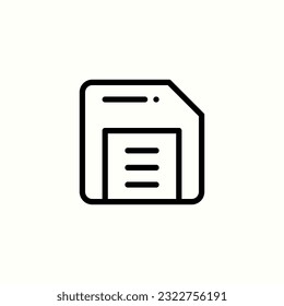 save document file icon, isolated icon in light background, perfect for website, blog, logo, graphic design, social media, UI, mobile app
