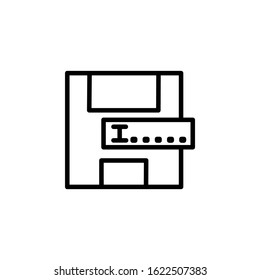 save as document icon design line style. Perfect for application, web, logo and presentation template
