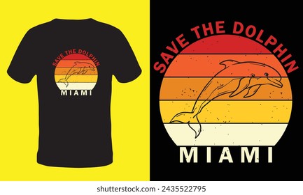 Save the dolphin t shirt design