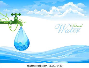 Save Drinking Water Banner Stock Vector (Royalty Free) 302276483 ...