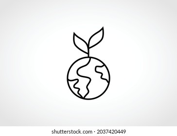 Save Earth For Better Future Icon. Eco Friendly Icon