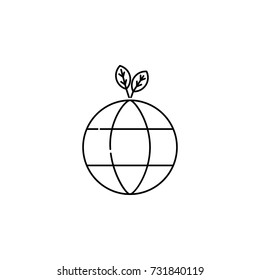 Save the Earth concept icon on white background