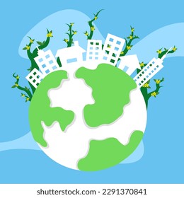 Save the earth concept, Mother earth day