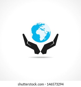 save earth concept stock vector
