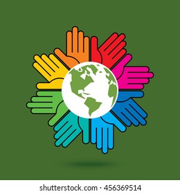save earth concept stock vector
