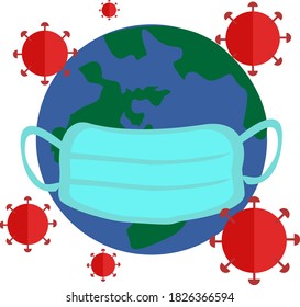 die Erde vor dem Koronavirus schützen
