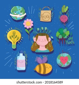 save earth eco and recycle set