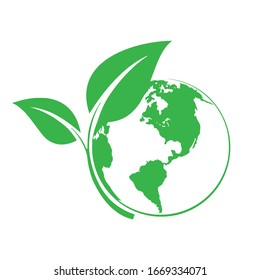 Save earth and ecology icon