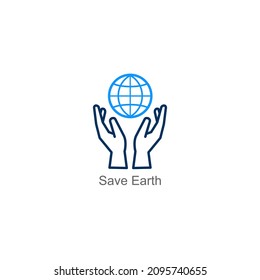 Salvar la Tierra O El Concepto De Icono Ecológico