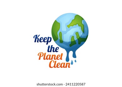 Salvar el pegatina ambiental de la Tierra