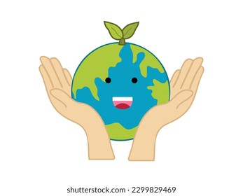 Save Earth from Global Warming Illustration
