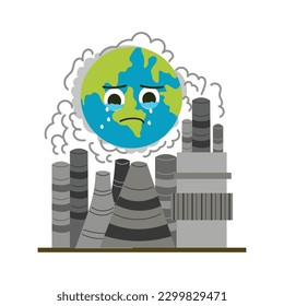 Save Earth from Global Warming Illustration