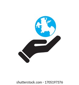 GUARDAR ICONO DE LA TIERRA , ICONO DE CUIDADO GLOBAL