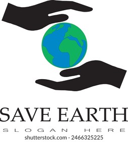 Speichern speichern speichern Earth Icon, Earth logo, earth Vektorillustration speichern, Planet Illustration, Saving Planet Together, Art and Illustration