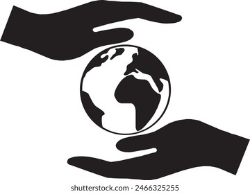 Speichern speichern speichern Earth Icon, Earth logo, earth Vektorillustration speichern, Planet Illustration, Saving Planet Together, Art and Illustration