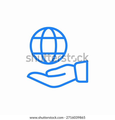 save the earth icon sign vector