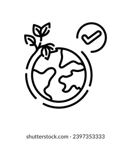 Save The Earth icon in vector. Illustration