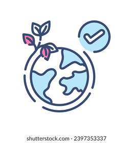 Save The Earth icon in vector. Illustration
