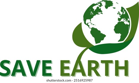 Save Earth  illustration design for banner, brossur, poster