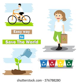 save earth infographic