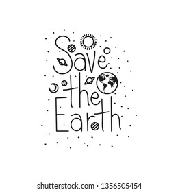 save the earth label icon