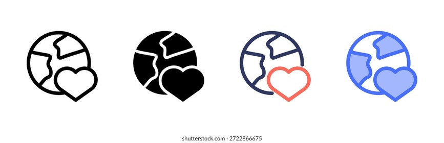 Save The Earth Multi Style Icon Set